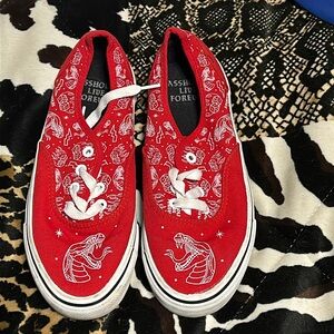 Assholes live forever canvas shoes